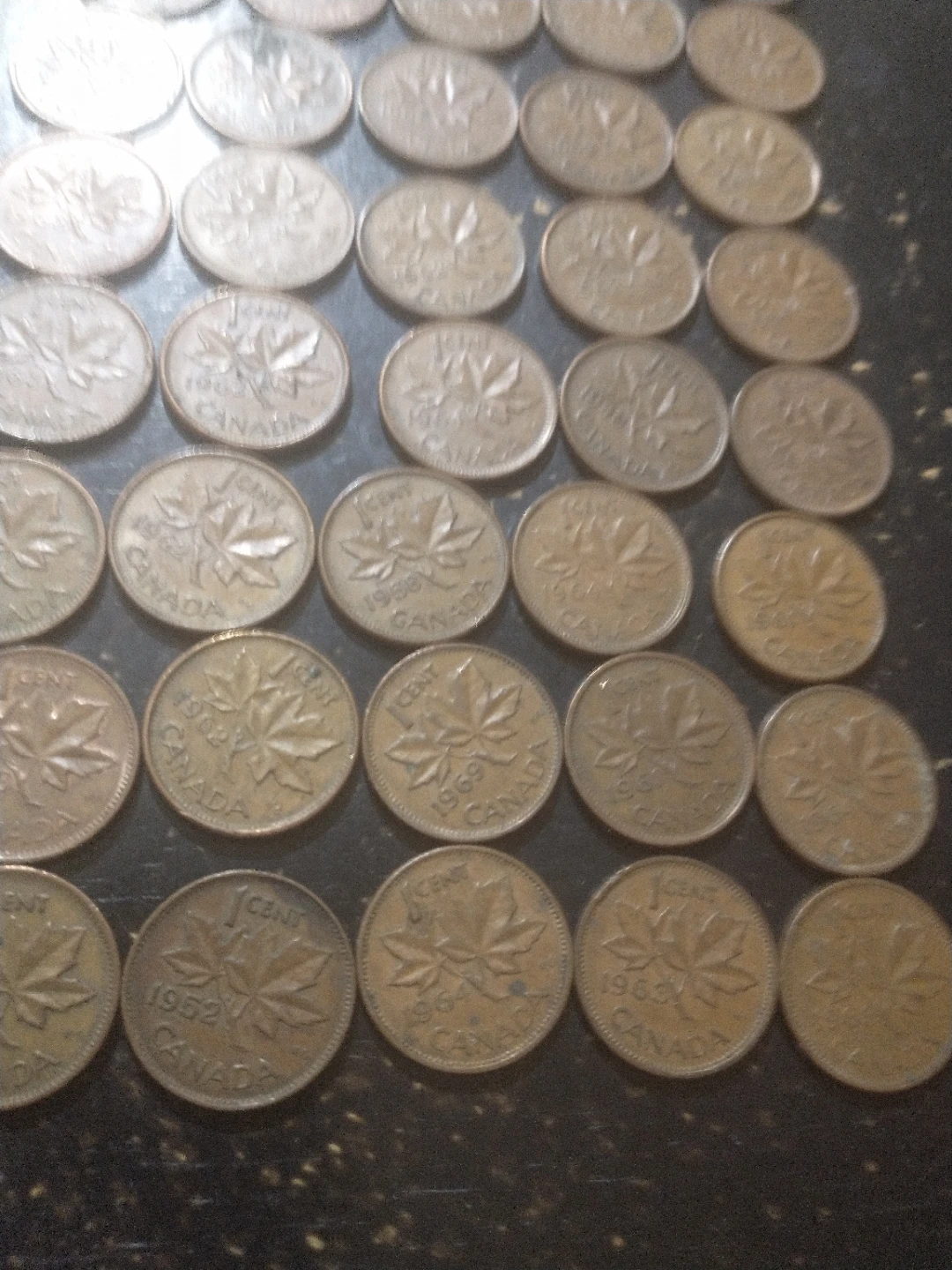 1940-1959 Canadian Cents Roll - photo 4