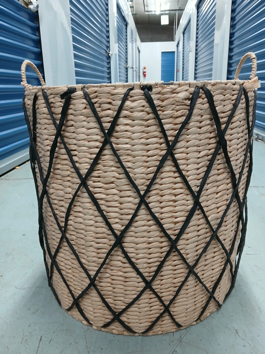 Woven laundry basket or Storage Basket with Handles - photo 2