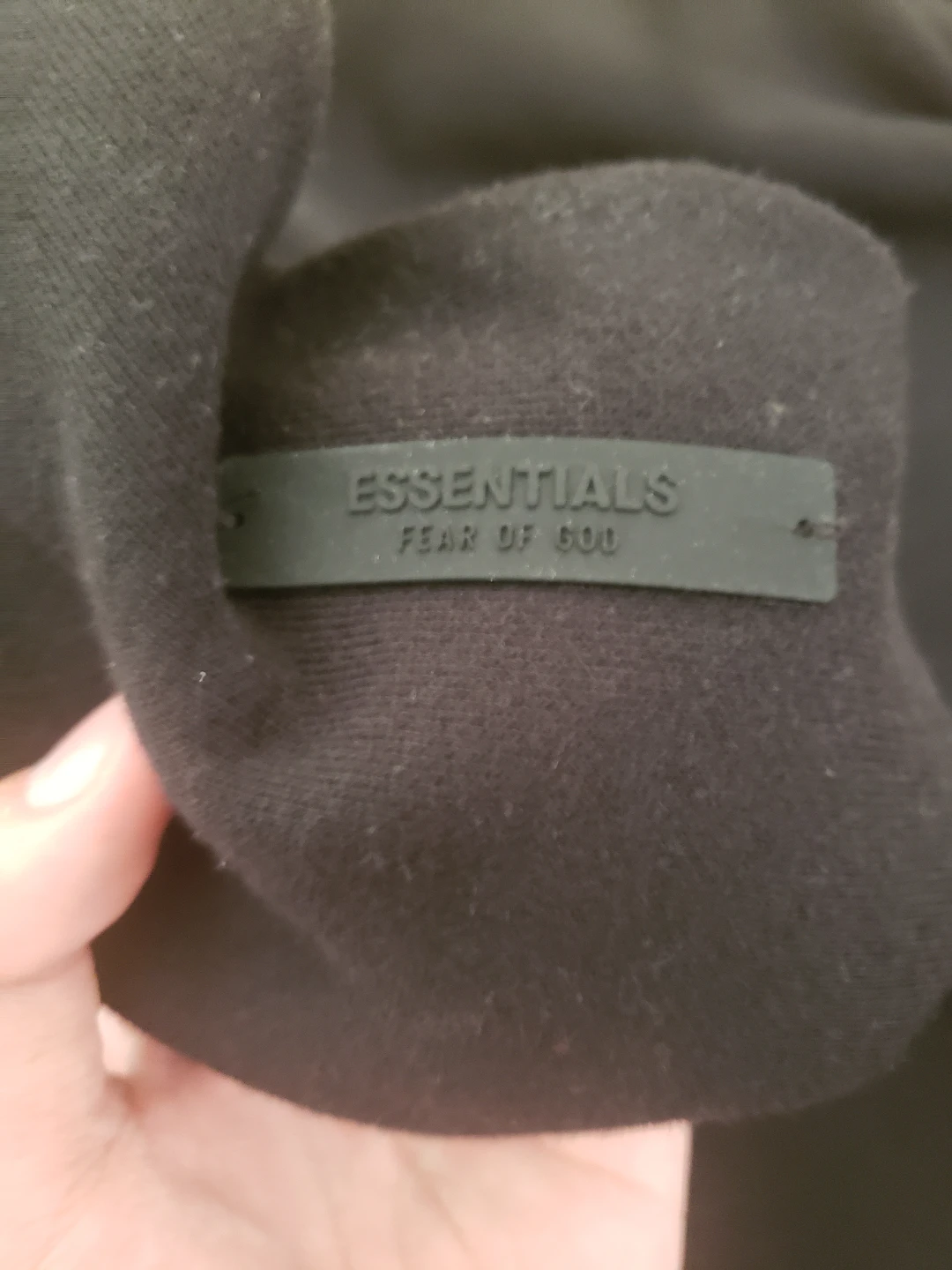 Fear of God Essentials Black Hoodie - photo 4
