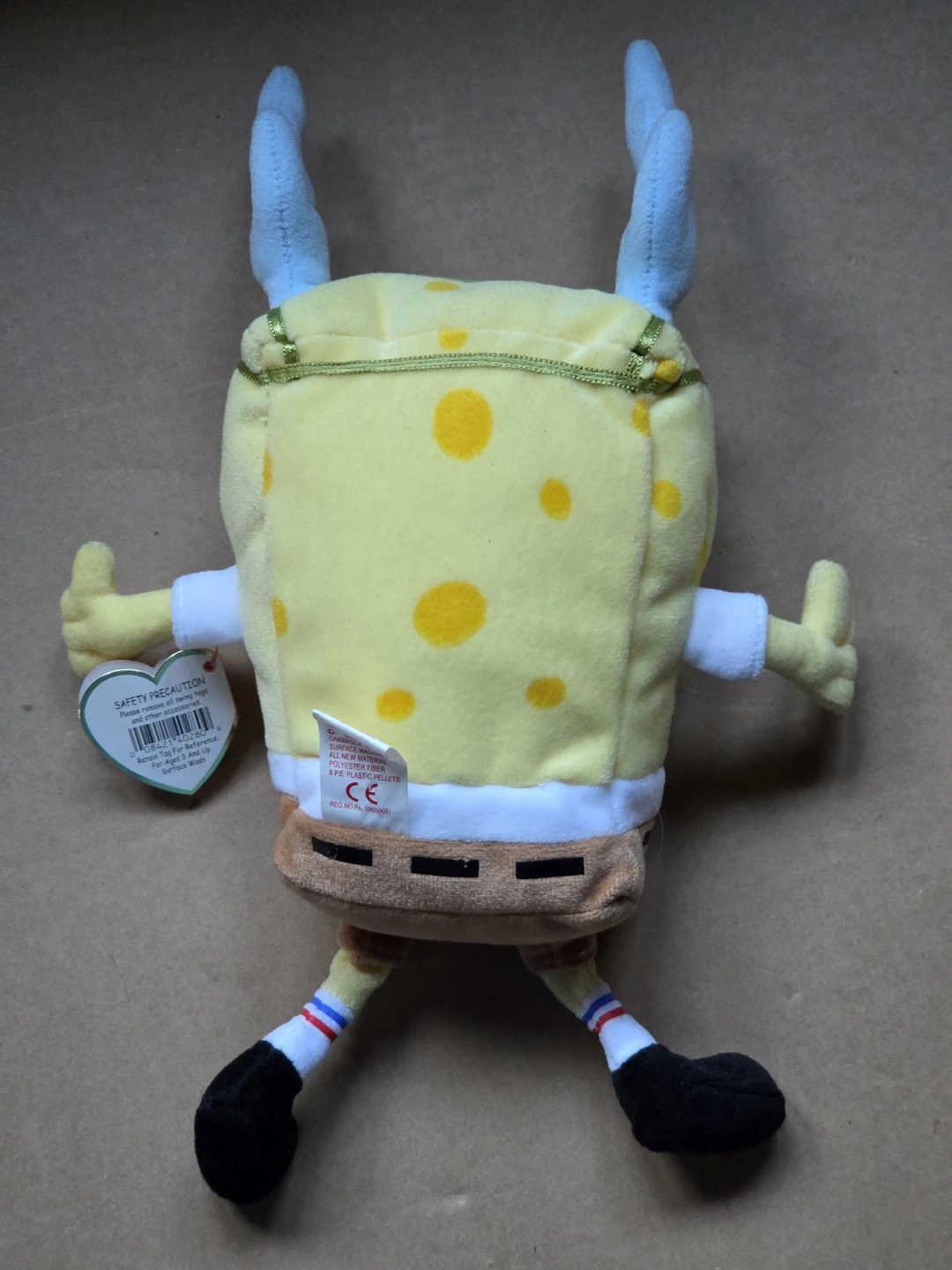 Vintage 2004 Ty SpongeBob SleighRide Christmas Plush (10.5”) - photo 3
