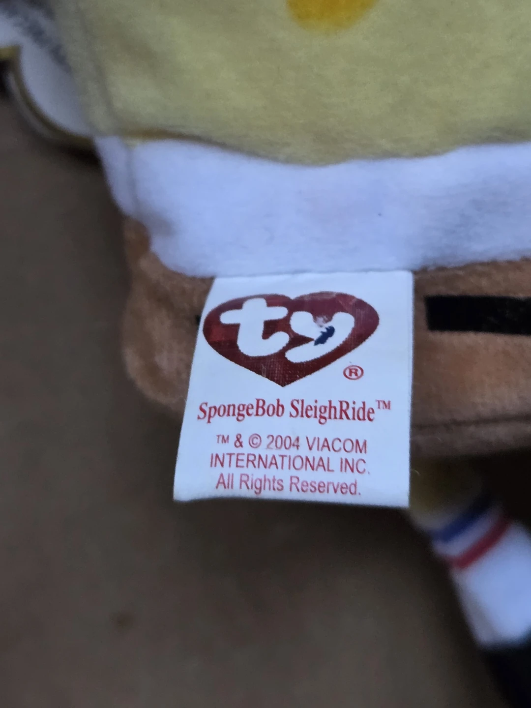 Vintage 2004 Ty SpongeBob SleighRide Christmas Plush (10.5”) - photo 4