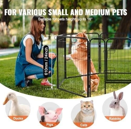 VEVOR Pet Playpen Exercise Kennel 24 inch High - photo 2