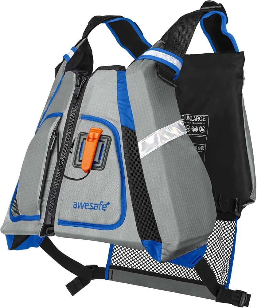 awesafe Adult Watersport Universal Vest (Blue, Size XL - XXL)