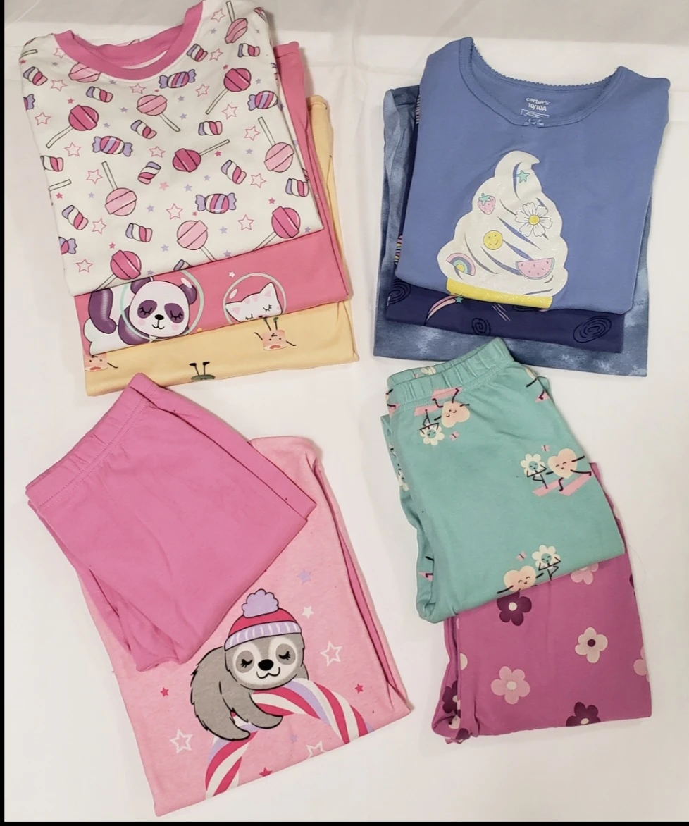 Carter's Pekkle Girls Pajama Set Znd Cute Shirt