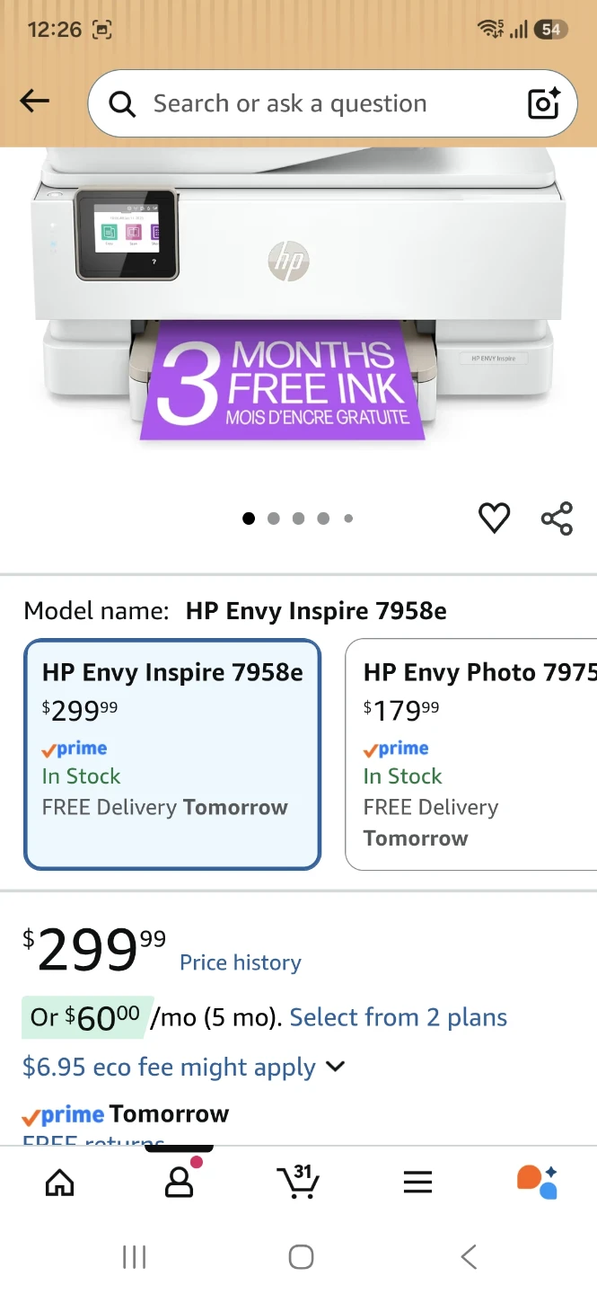 HP Envy Inspire 7958e All-in-One Printer - photo 5