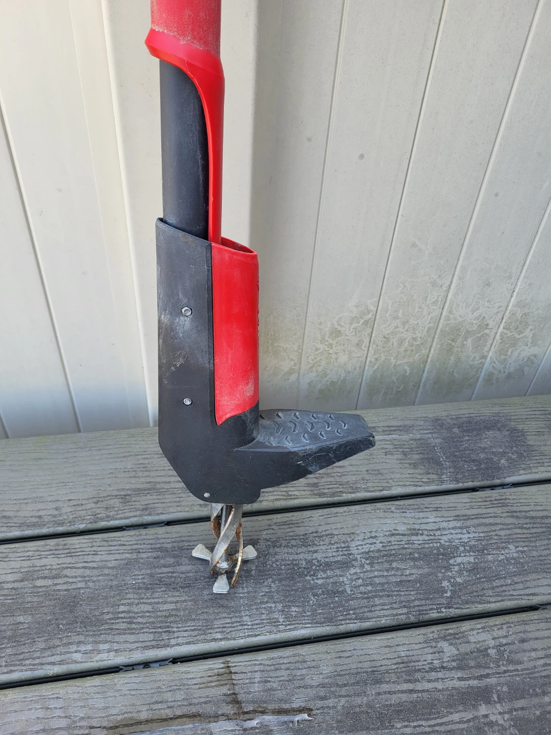 Red and Black Lawn Weeder Tool - photo 2