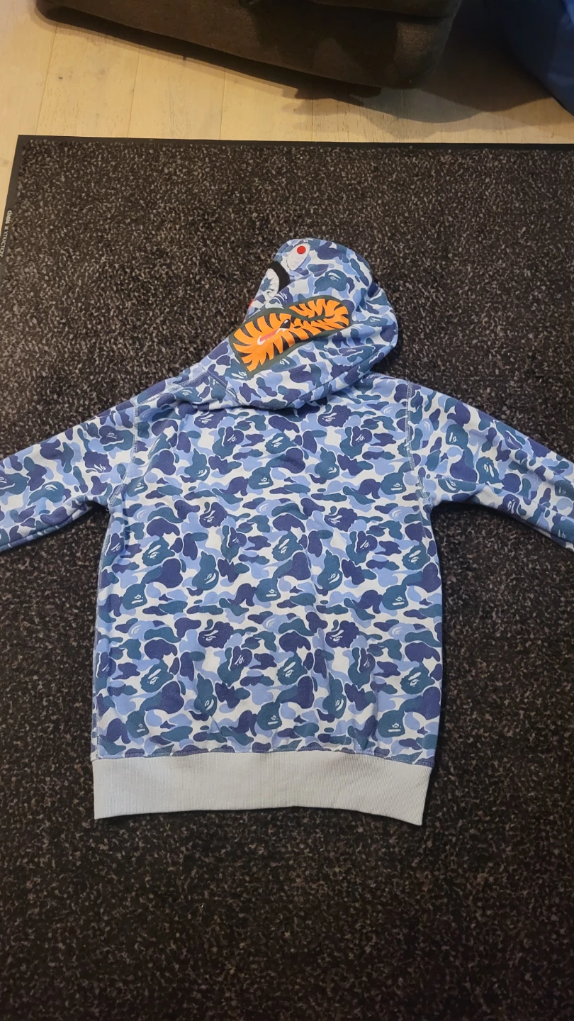 BAPE  Full Zip Hoodie Blue Camo - photo 3