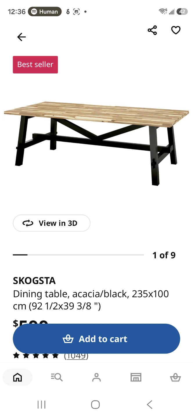 Large Wooden dining table with 6 chairs - photo 5