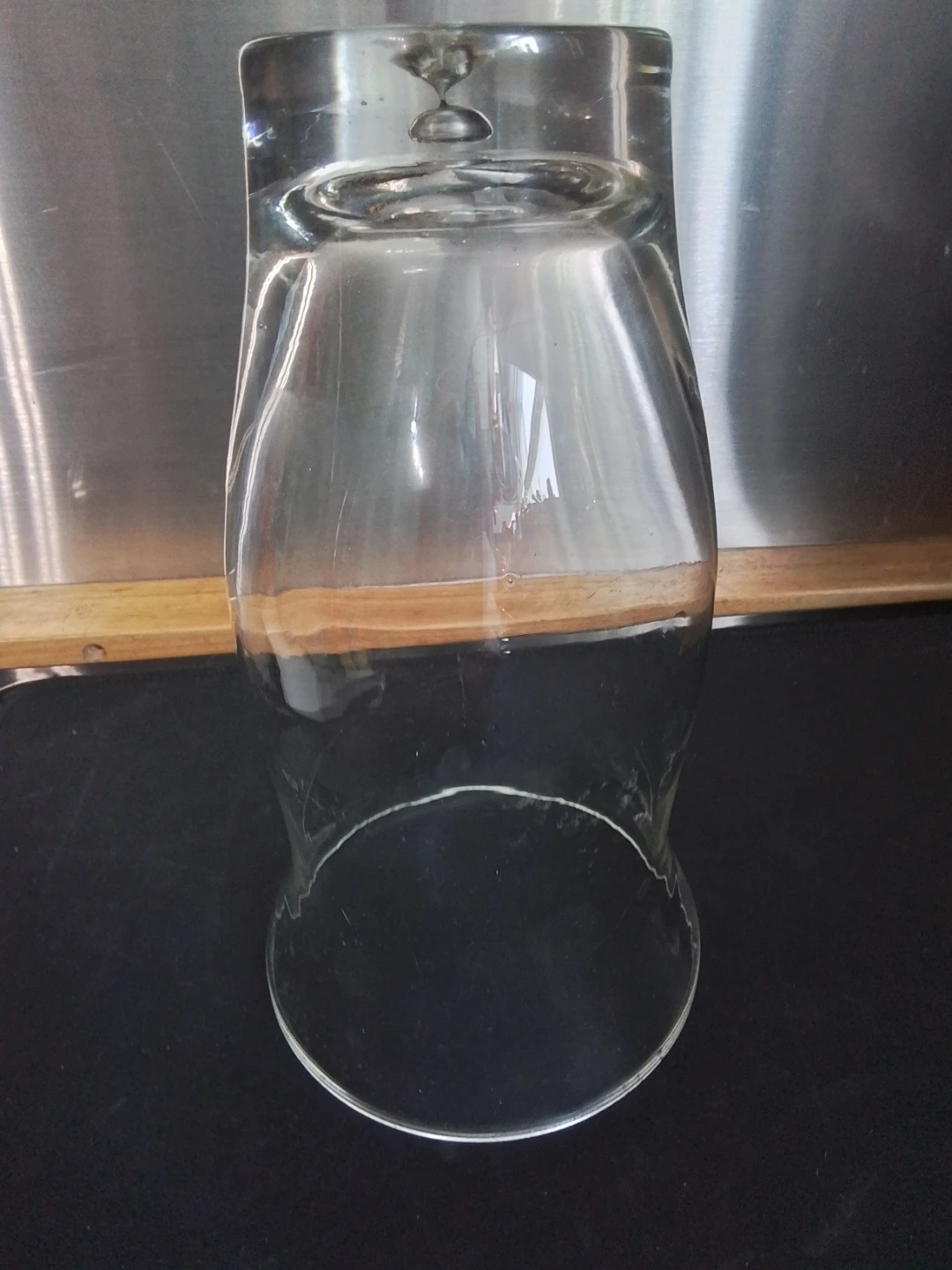 Clear Glass Hurricane Vase Hourglass Flower Holder - photo 3