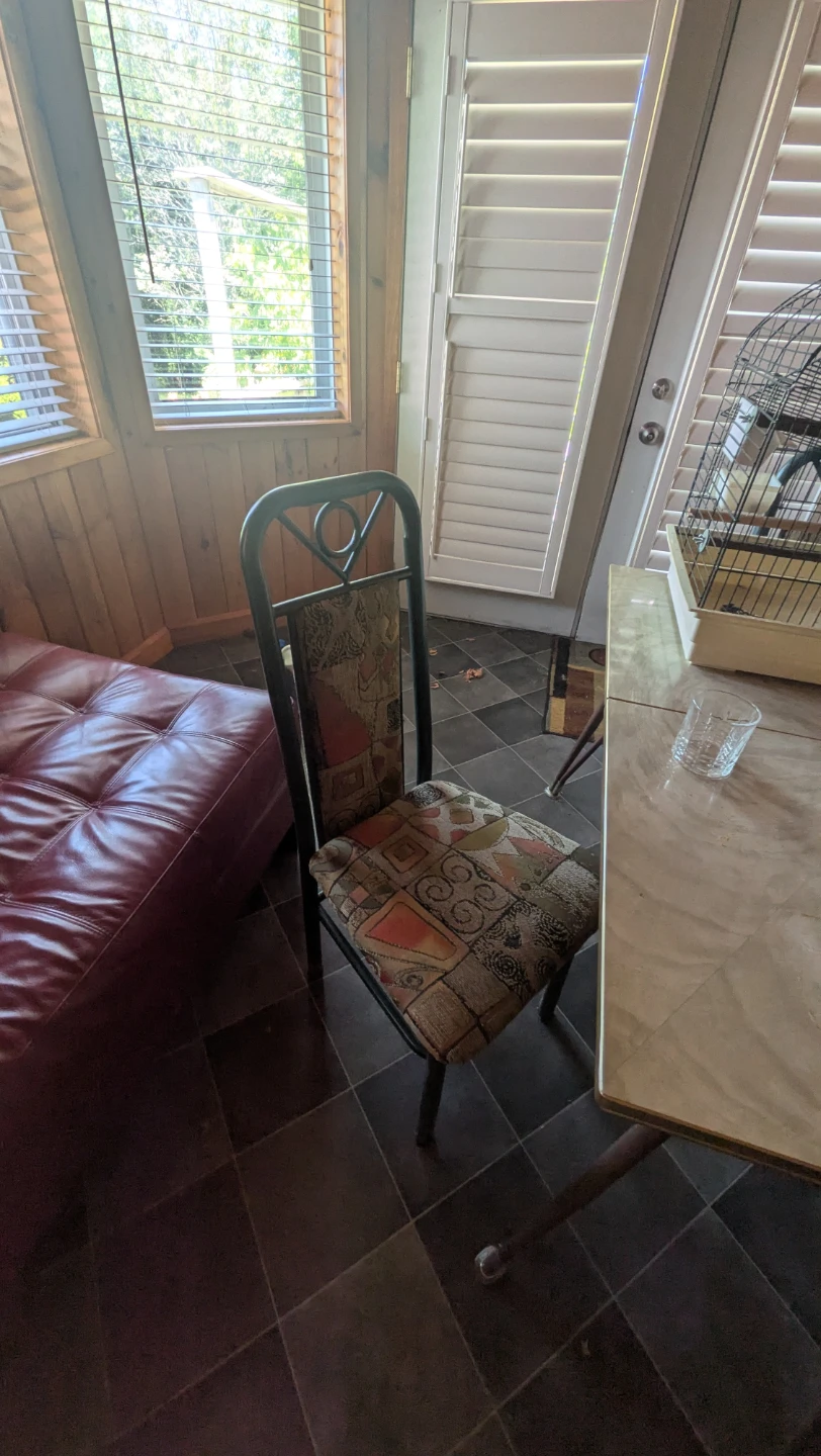 3 Upholstered Dining Chair table set with leaf free - photo 3