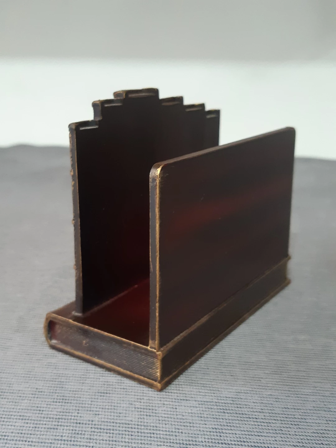 Book style antique red letter rack - photo 3