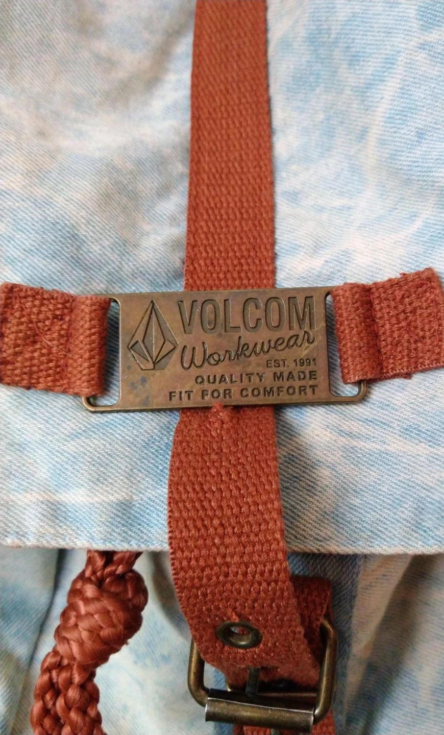 Vintage Volcom Workwear Acid-Wash Y2K Woman's Backpack - photo 4