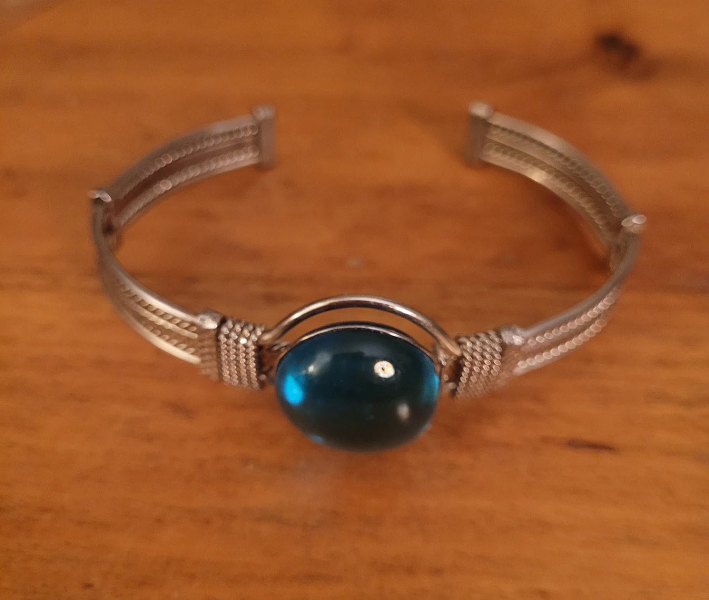 Silver plated cuff bracelets - photo 3