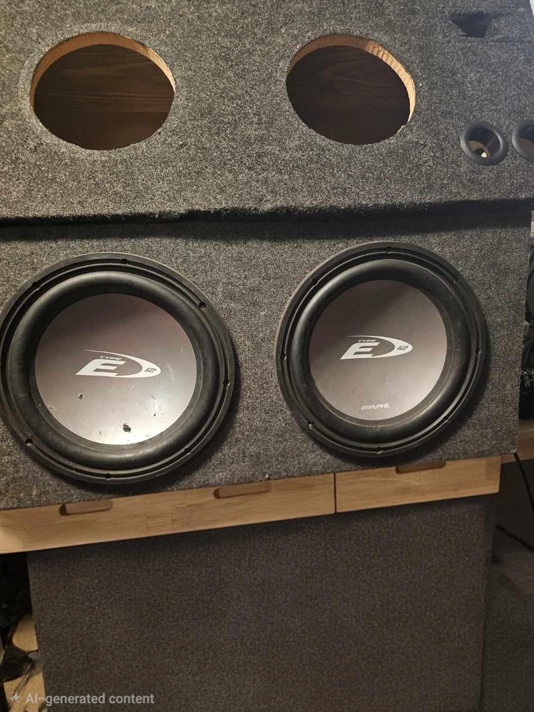 12-inch Alpine Type E car subwoofers