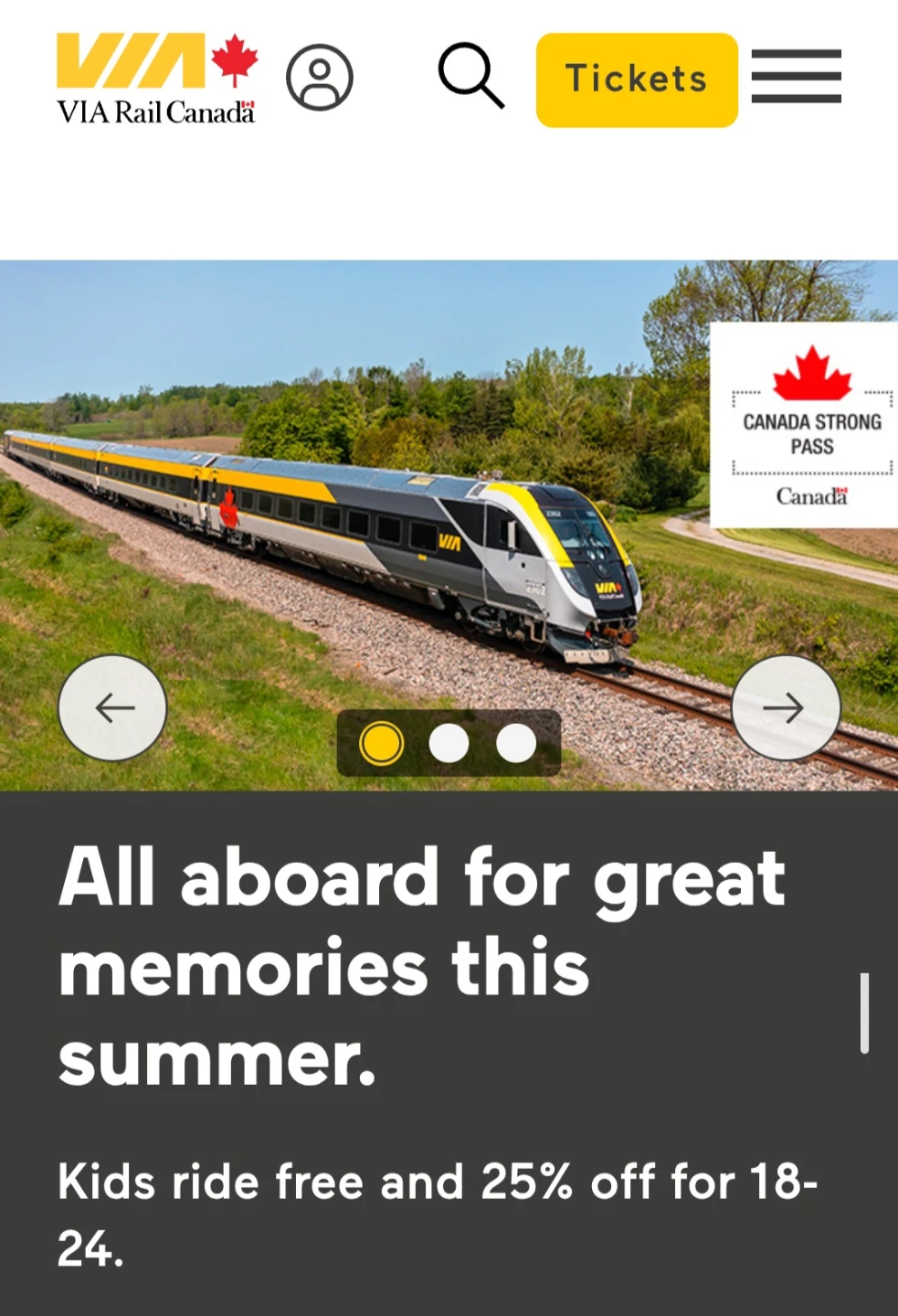 Via Rail travel voucher for $622.18, transferable