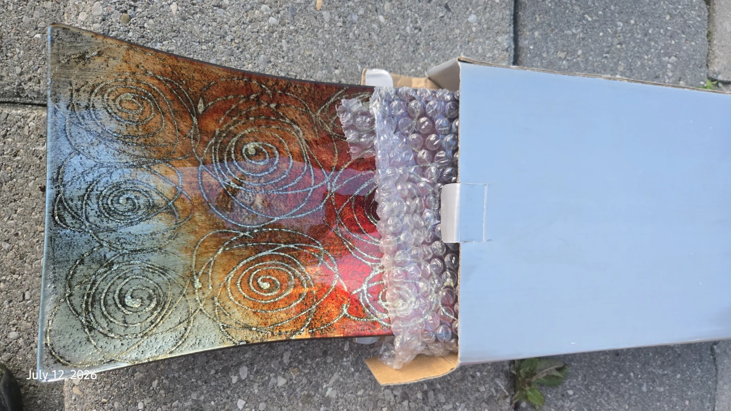 Decorative Glass Platter