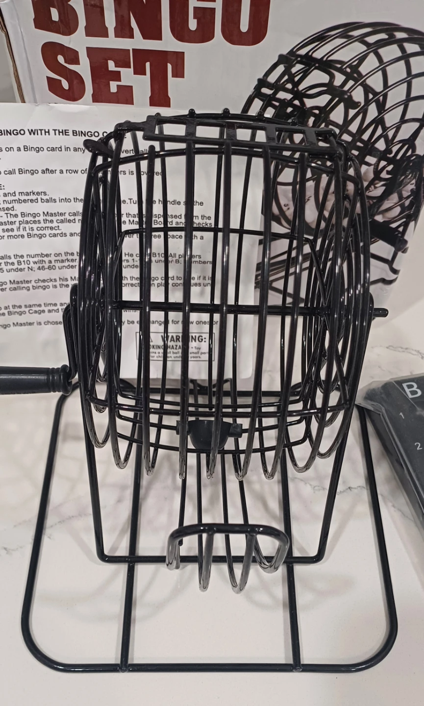 Bingo Set with Cage, Cards, and Chips - photo 5