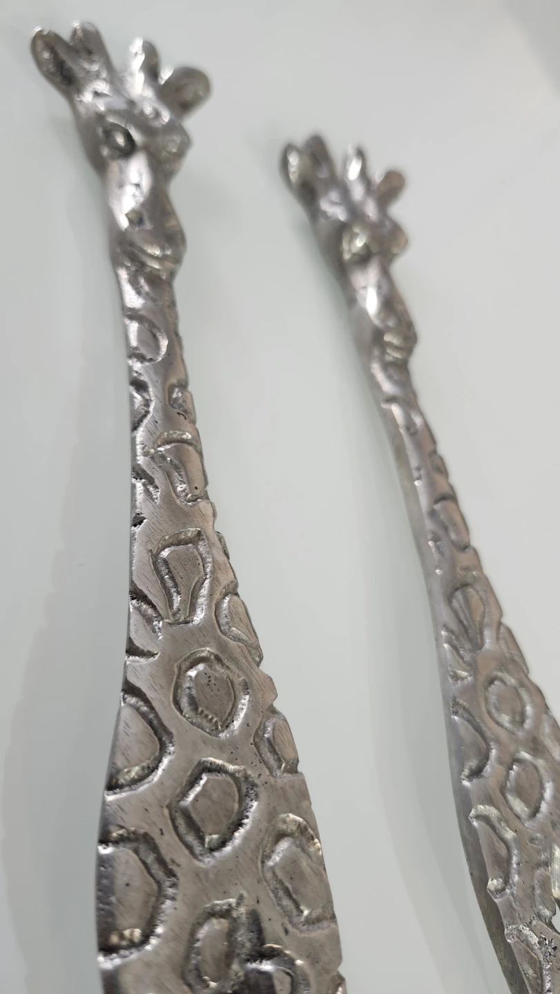 Metal Giraffe Salad Servers - photo 3