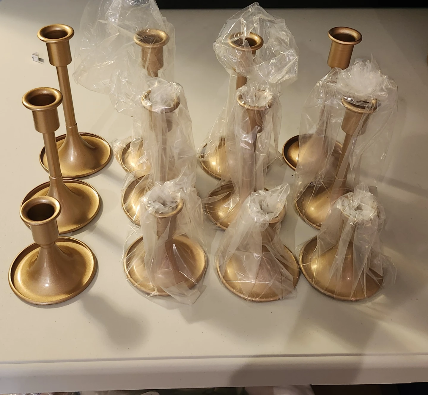 Gold Candlestick Holders Set (12 Count) - photo 3