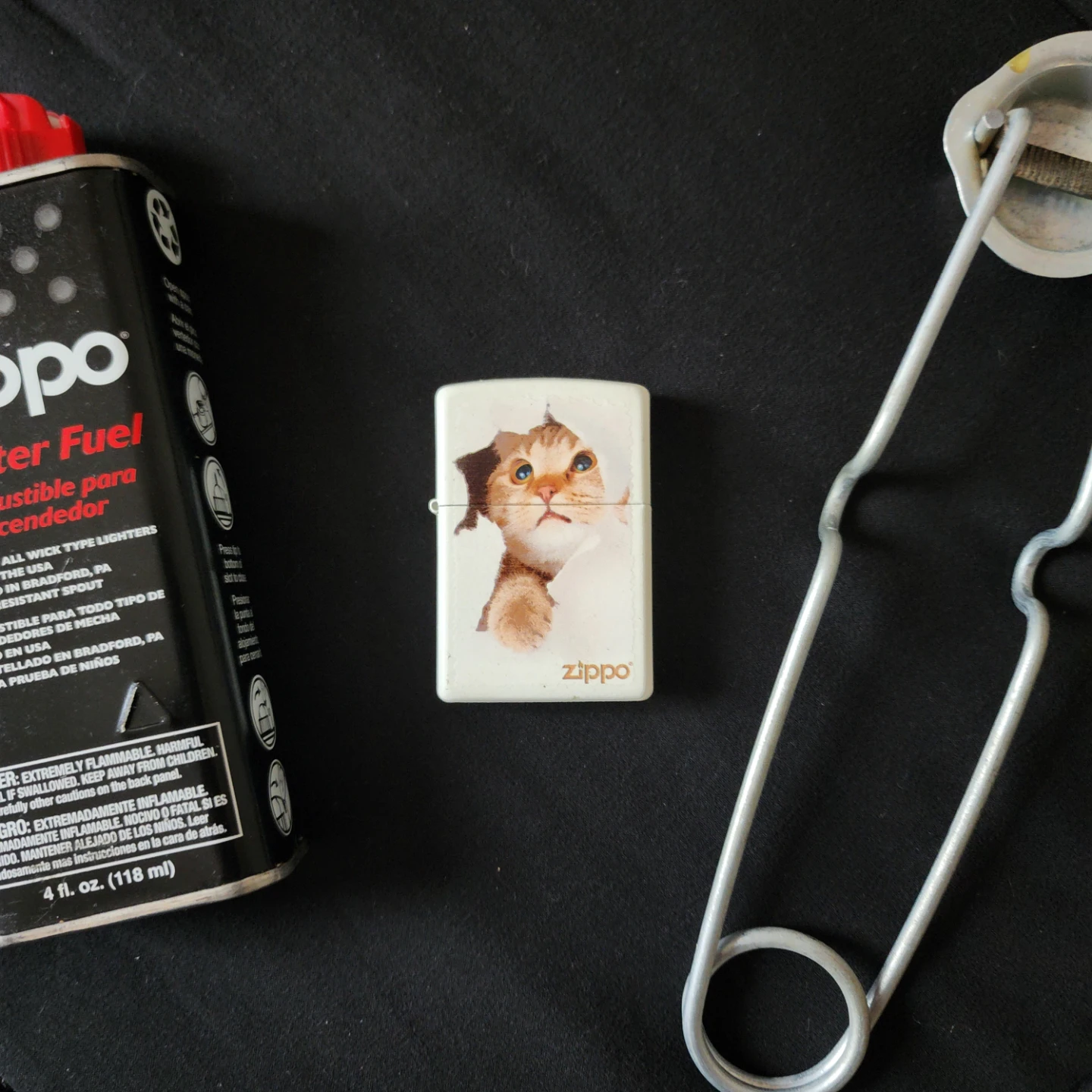 Zippo Lighter Fluid and Collectible Cat Lighter - photo 2