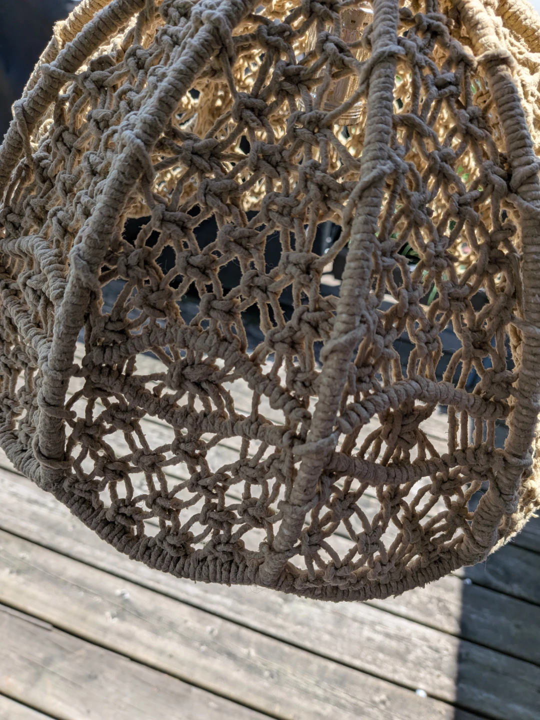 Macrame Lampshade Pendant Light Cover - photo 2