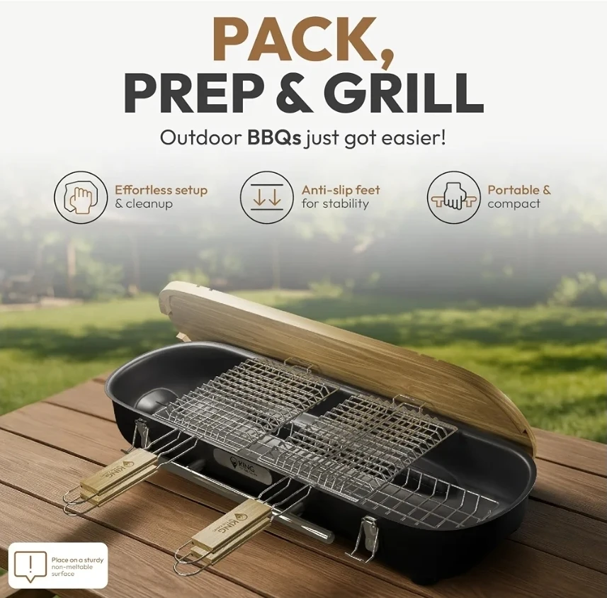 King of the Camps Portable Grill BBQ - photo 4