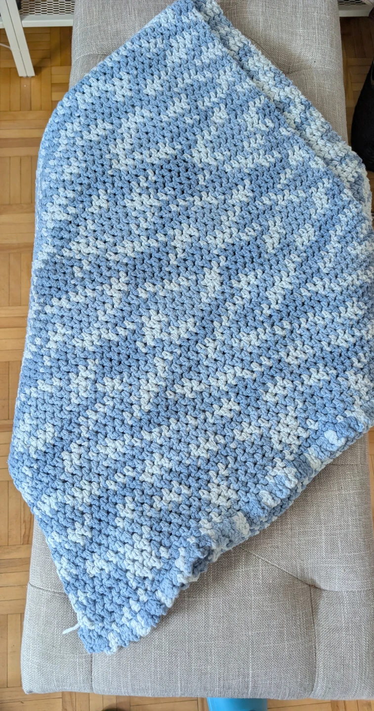 Hand-Crocheted Bed decor blanket - photo 3