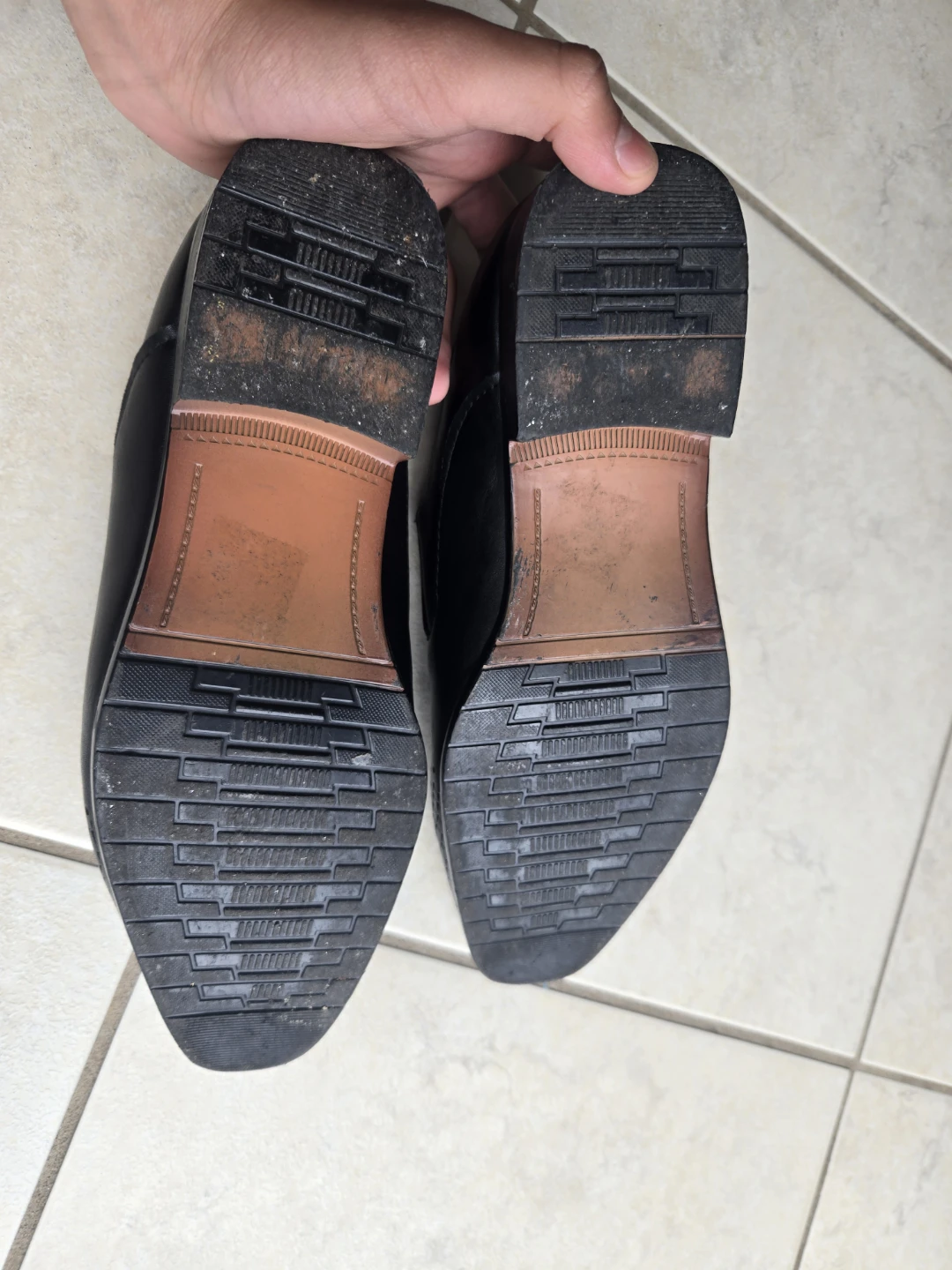 Ronaldo Men's Black Leather Dress Shoes - photo 3