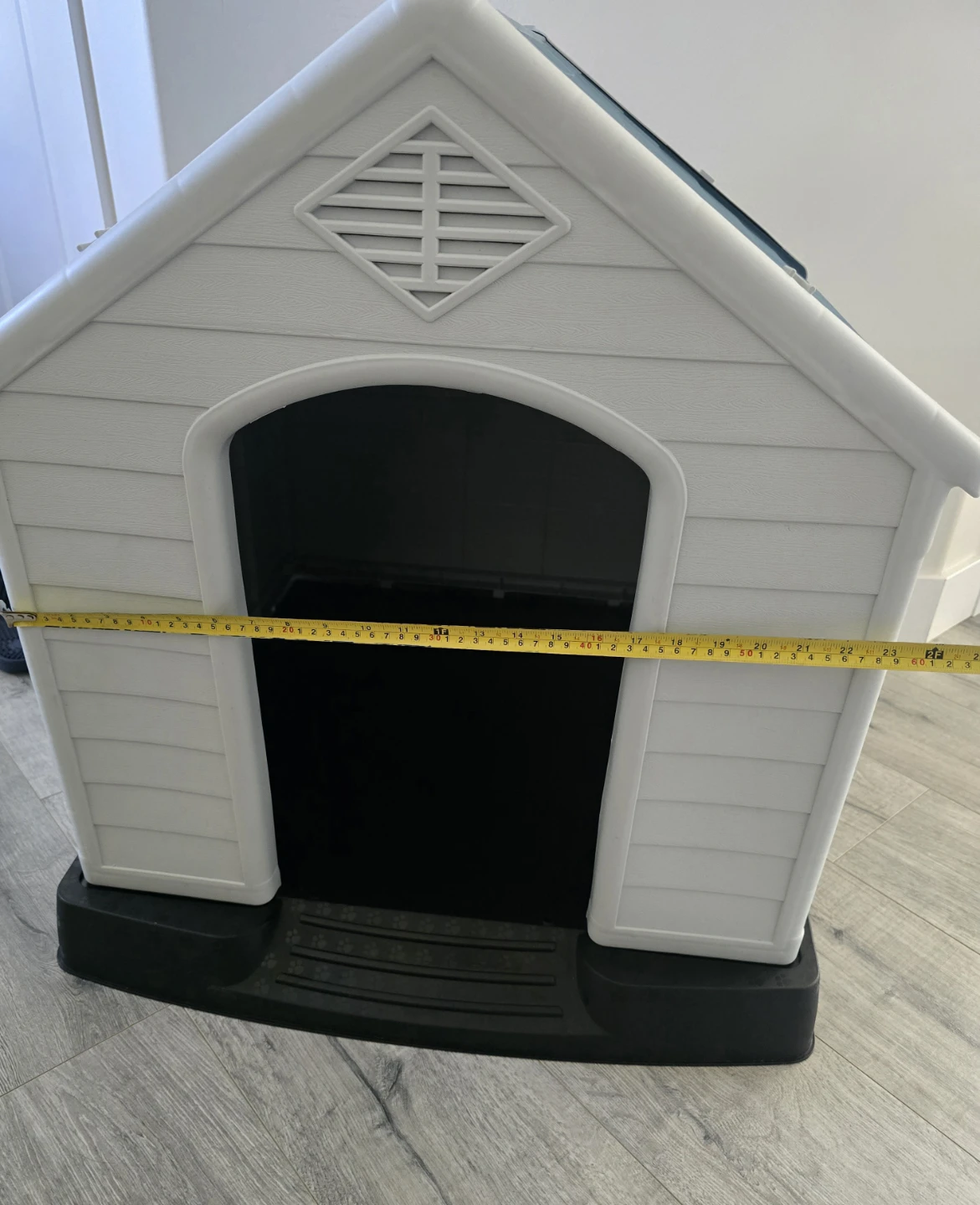 Plastic Dog House - White/Blue - photo 4