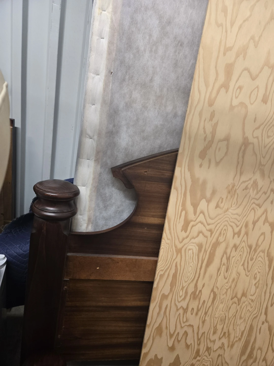 Wooden Bedroom Set with Headboard and Nightstand - photo 5