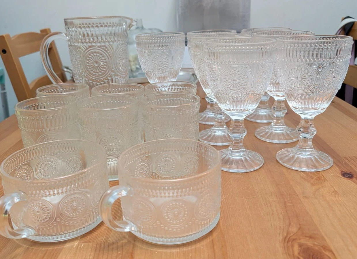 Embossed Glass set - photo 2