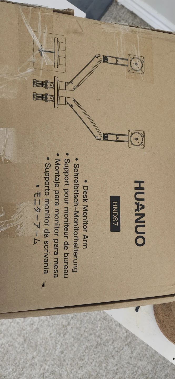 HUANUO Dual Monitor Desk Mount for 13-40 Inch Screens - photo 2