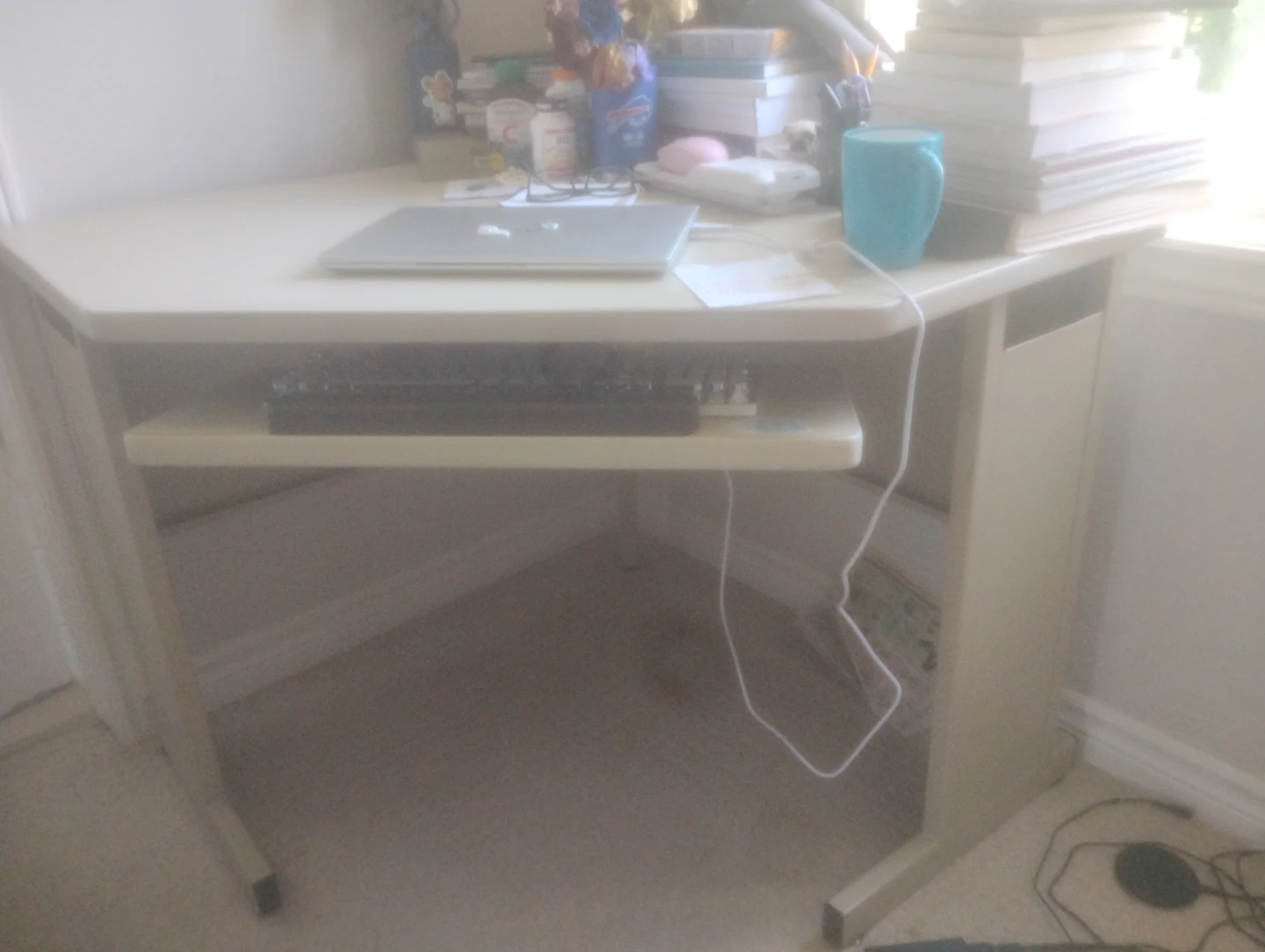 Corner Desk with Keyboard Tray for $50 - photo 2
