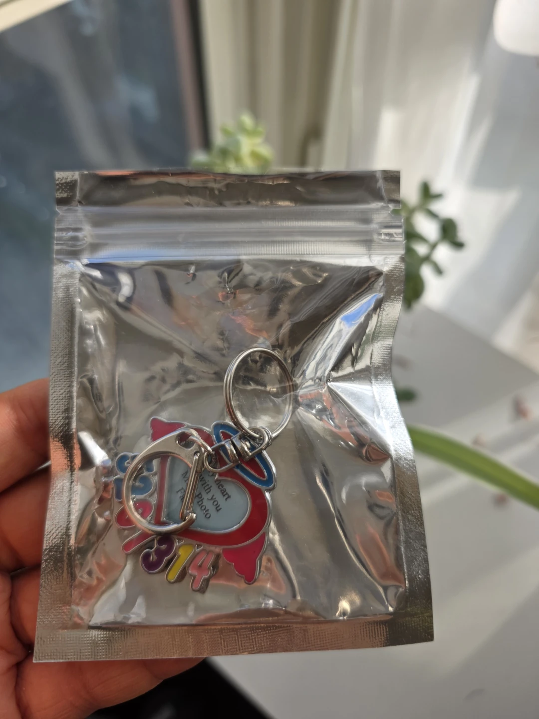 Heart Photo Frame Keychain Bag Charm - photo 3