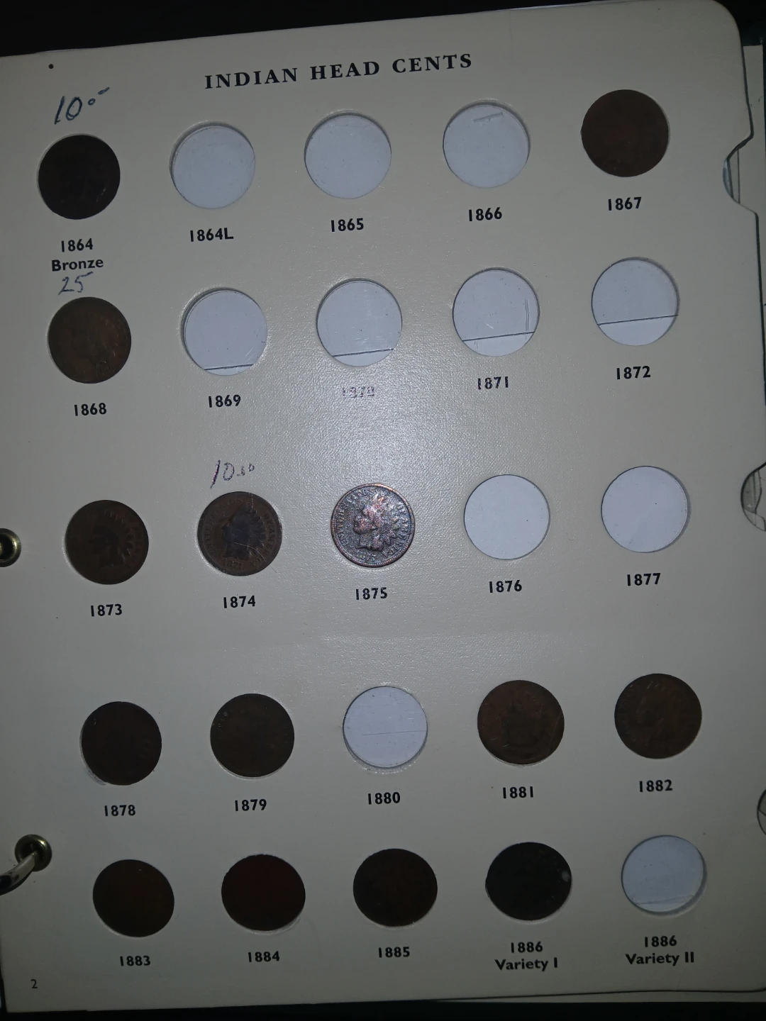 Indian had penny album not compleate - photo 3