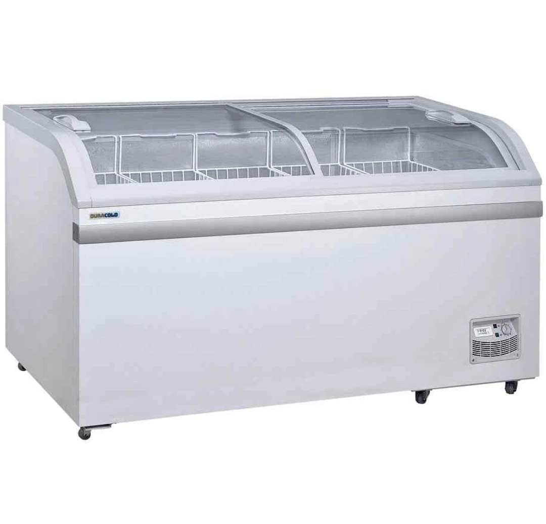500 double door 58 display chest freezer used twice