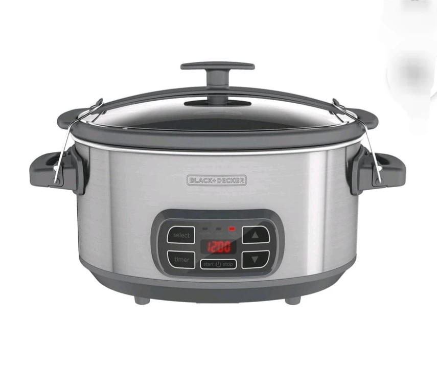 Black + Decker Portable Digital Slow Cooker with Locking Lid - photo 2