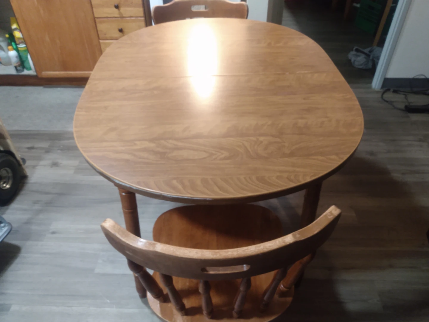 Wooden Dining Table and Chairs Set - photo 3