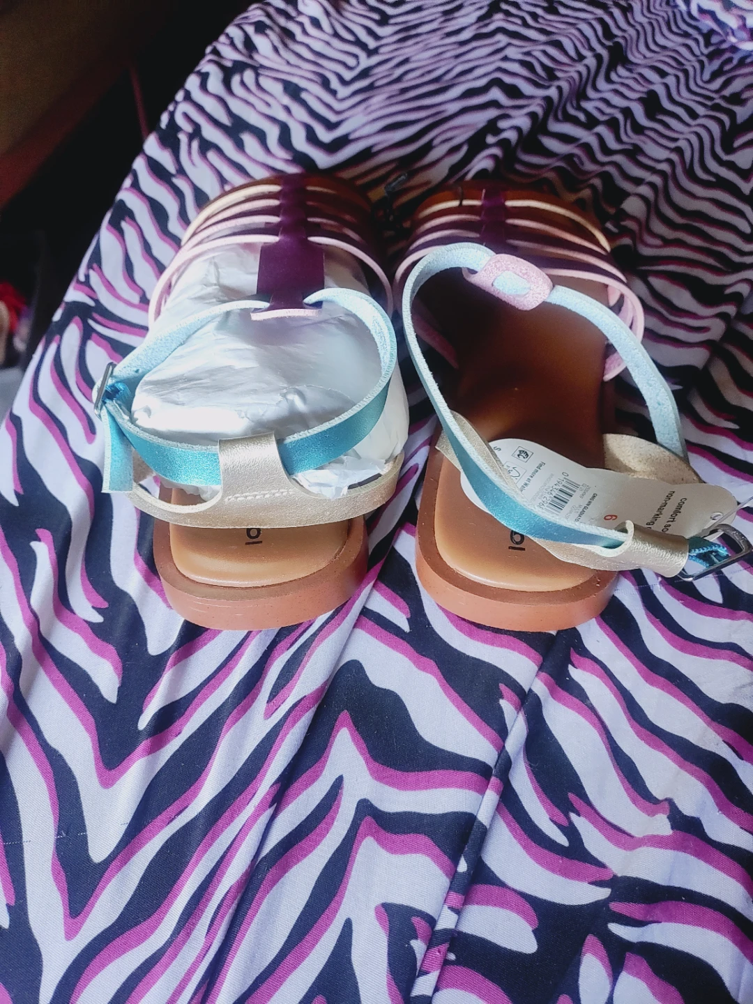 Big Girls Multi color Sandals Size 6 - photo 2