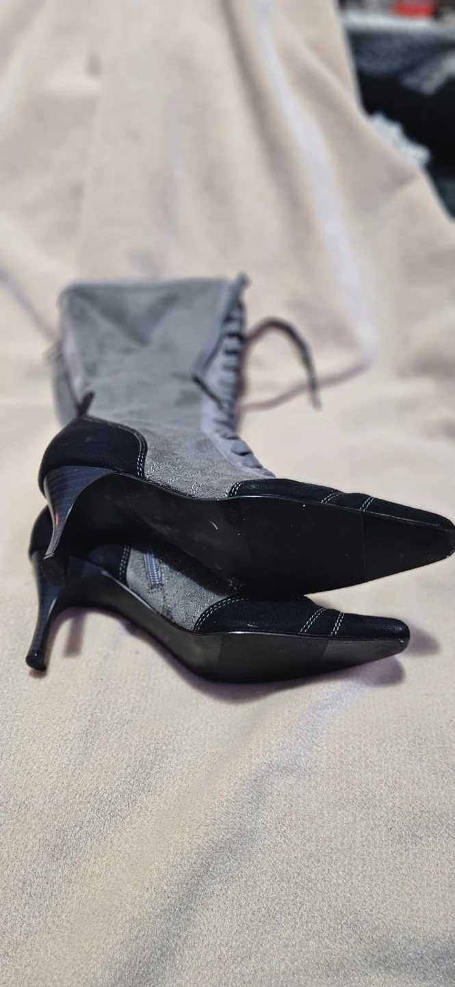 Mossimo Womens Lace-up Heeled Boots Size 7 - photo 3