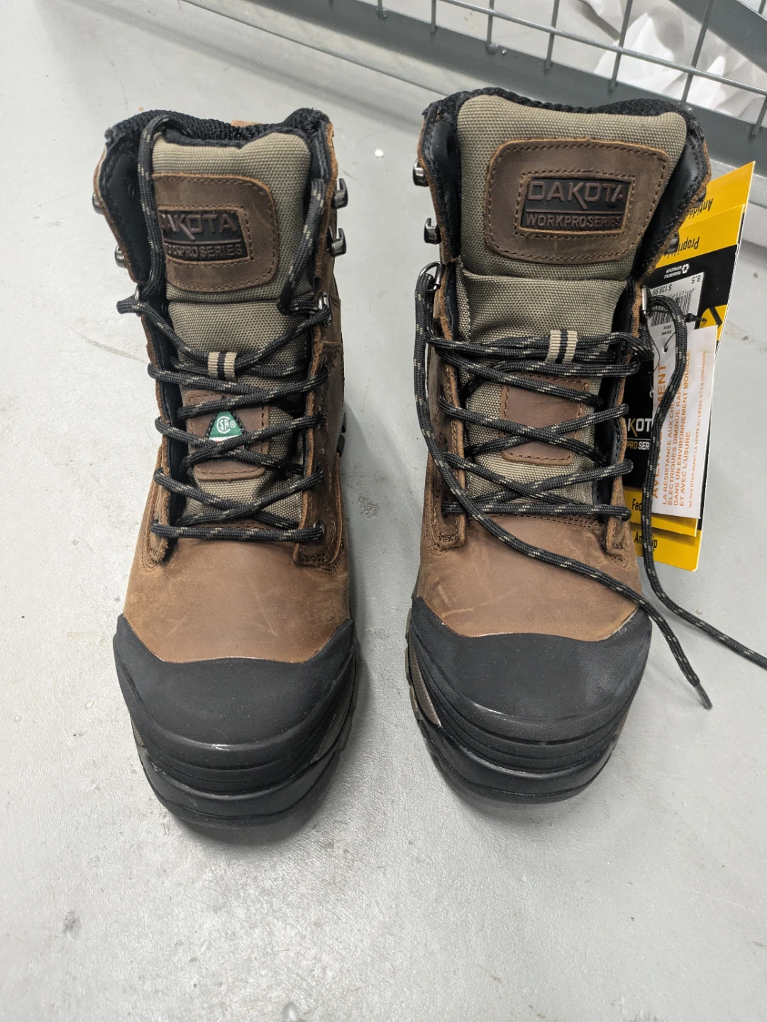 Dakota Workpro Series 6" Steel Toe Work Boots, Women's size 8.5
