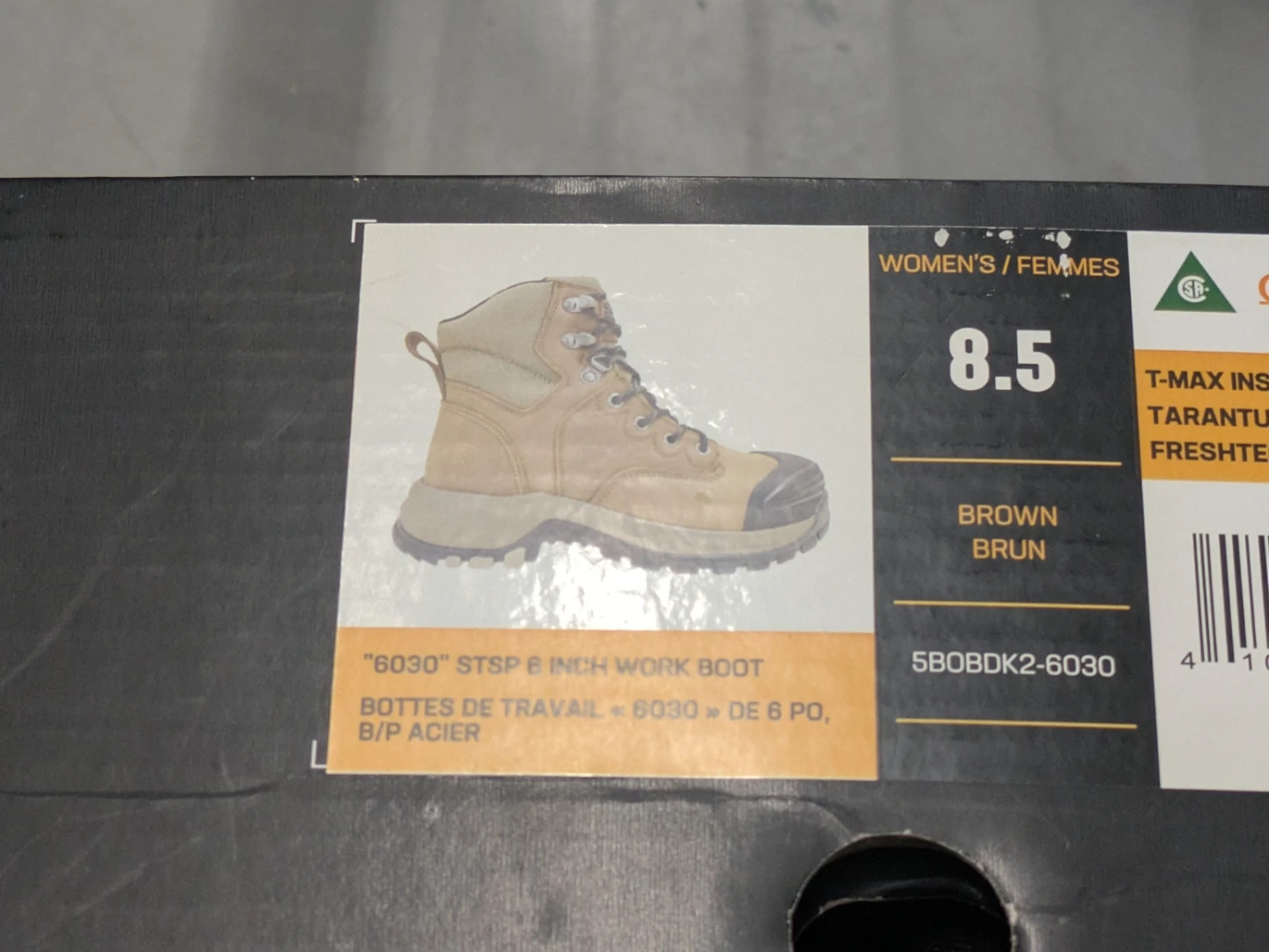 Dakota Workpro Series 6" Steel Toe Work Boots, Women's size 8.5 - photo 2