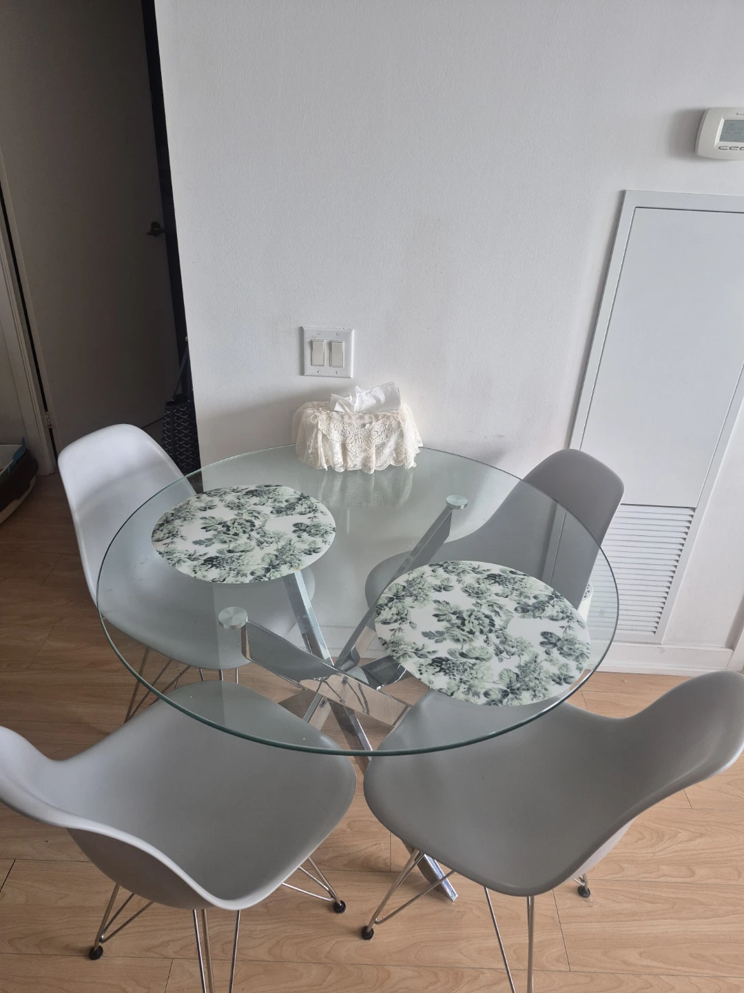 Glass Top Dining Table with 4 Chairs - photo 4