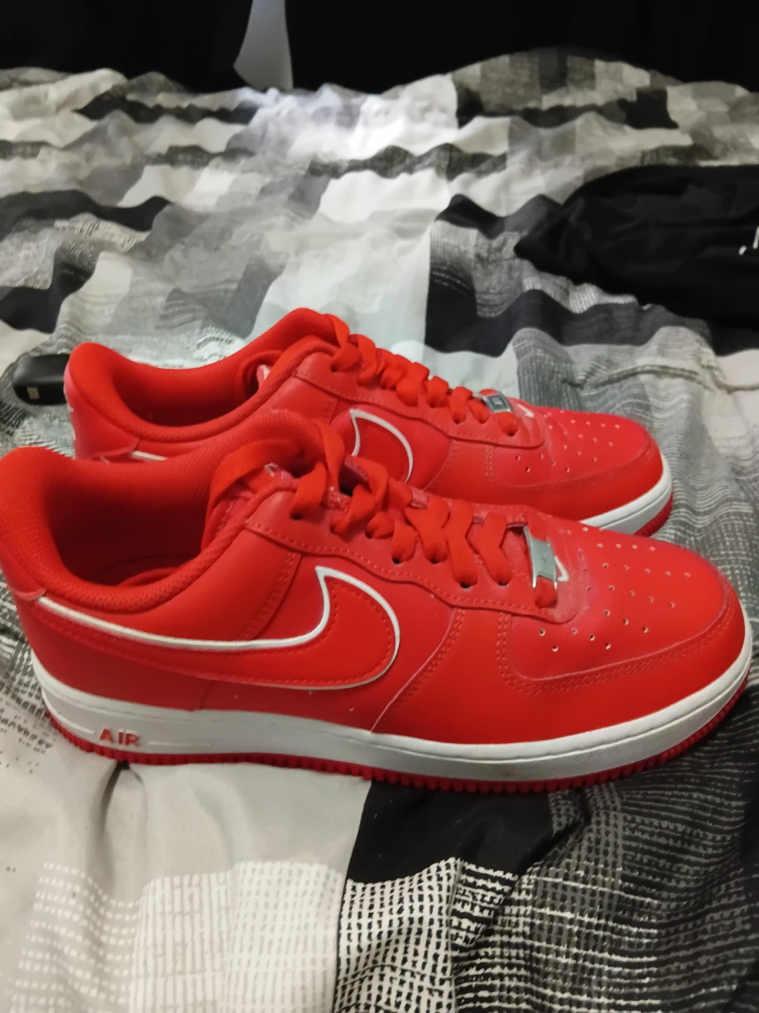 Nike Air Force 1 Men's Red Sneakers - photo 3