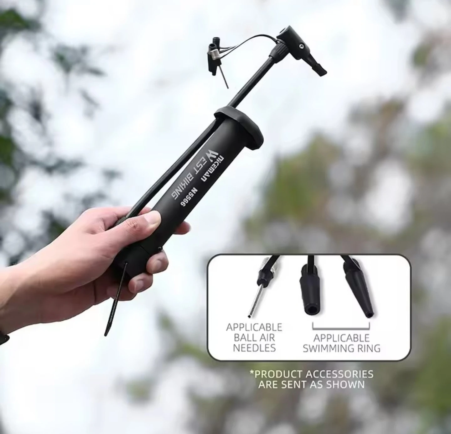 West Biking Mini Bike Pump 80PSI - photo 2