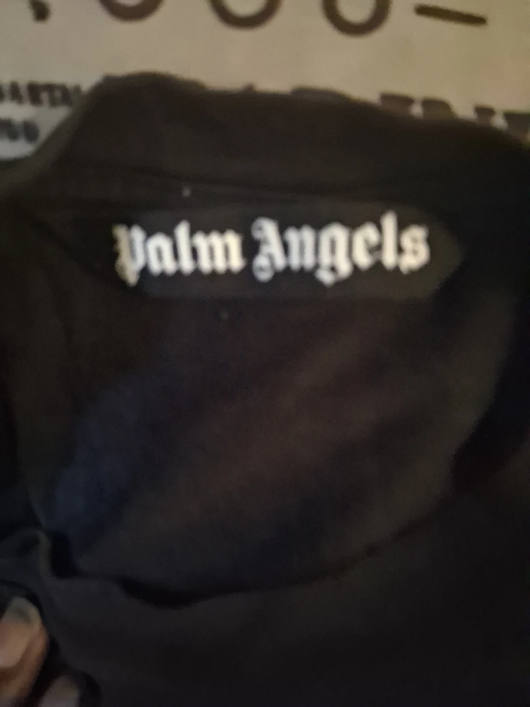 Palm Angels Black Logo T-Shirt Size M - photo 2