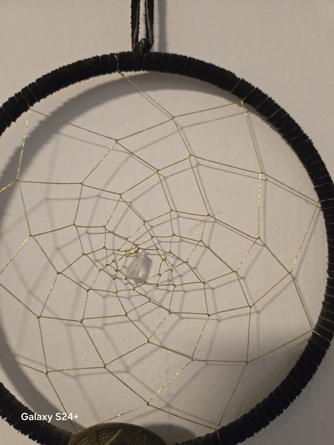 Dream Catcher with Feathers and Coin Ornament