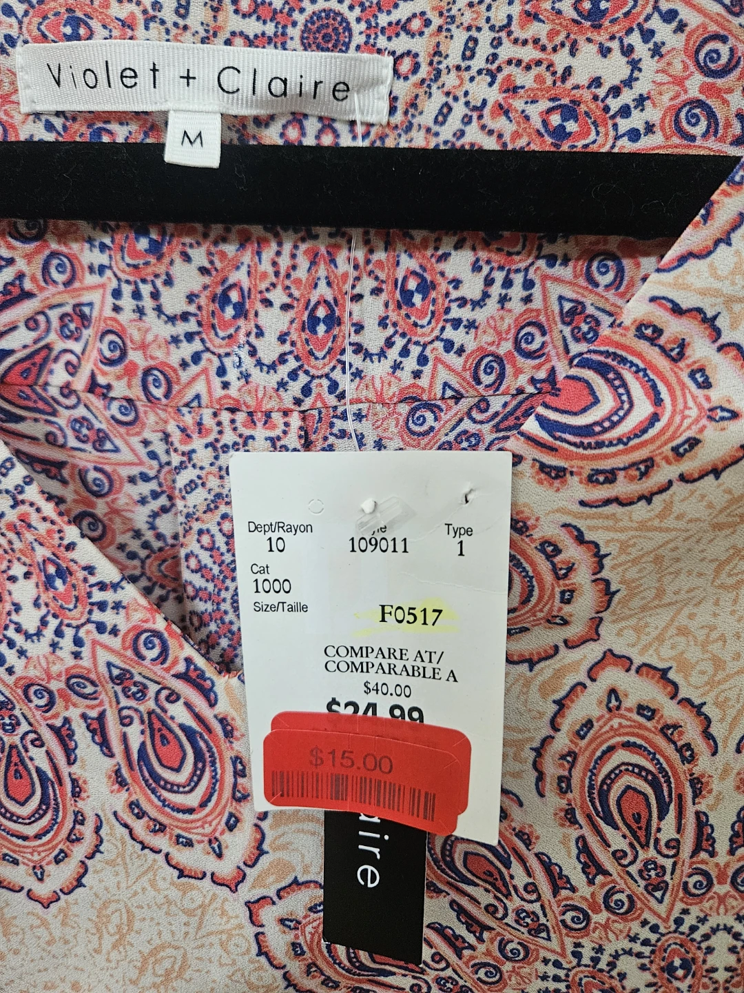 Violet + Claire Women's Sleeveless Print Top - photo 2