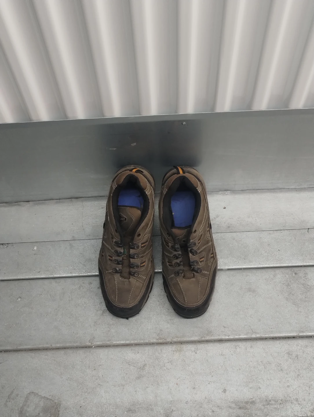 Men's Brown Work Steel Toe Shoes