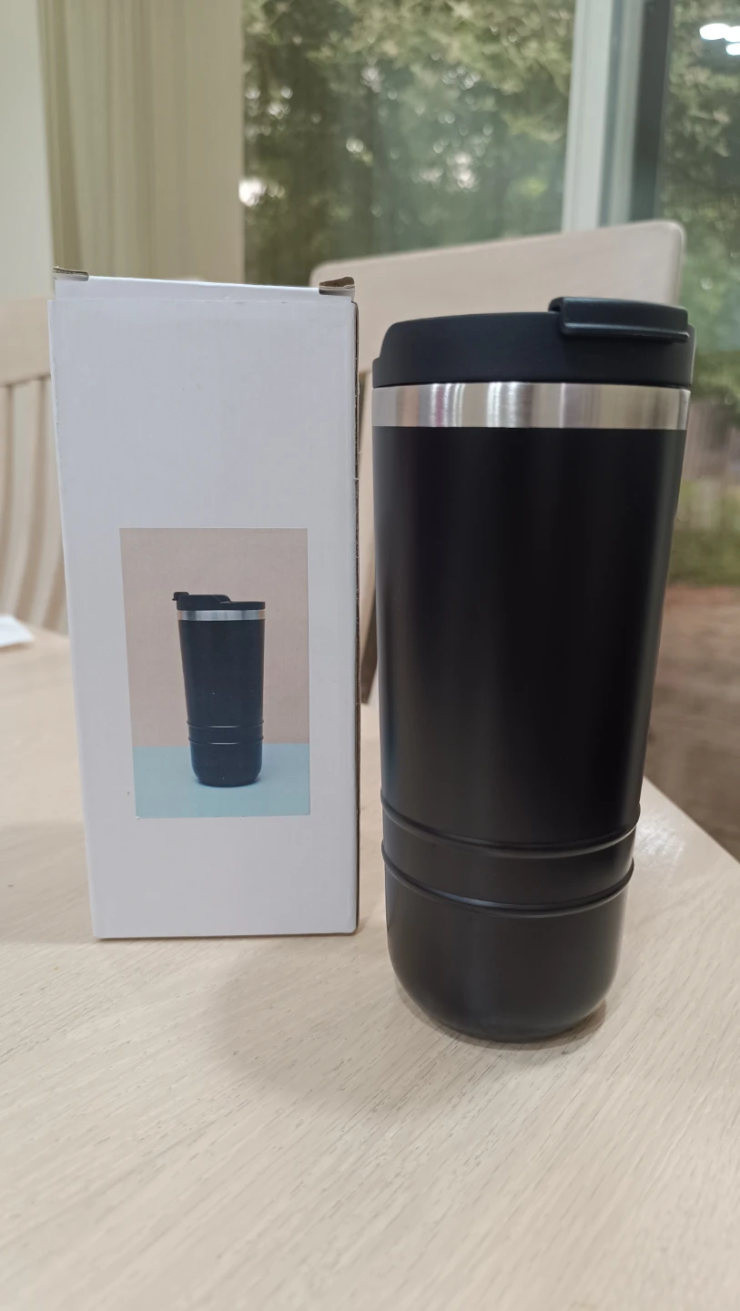 Black Insulated Tumbler with Lid